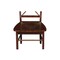 International Concepts Set of 2 X-Back Chairs with Solid Wood Seats, Espresso C581-613P - alternate 3
